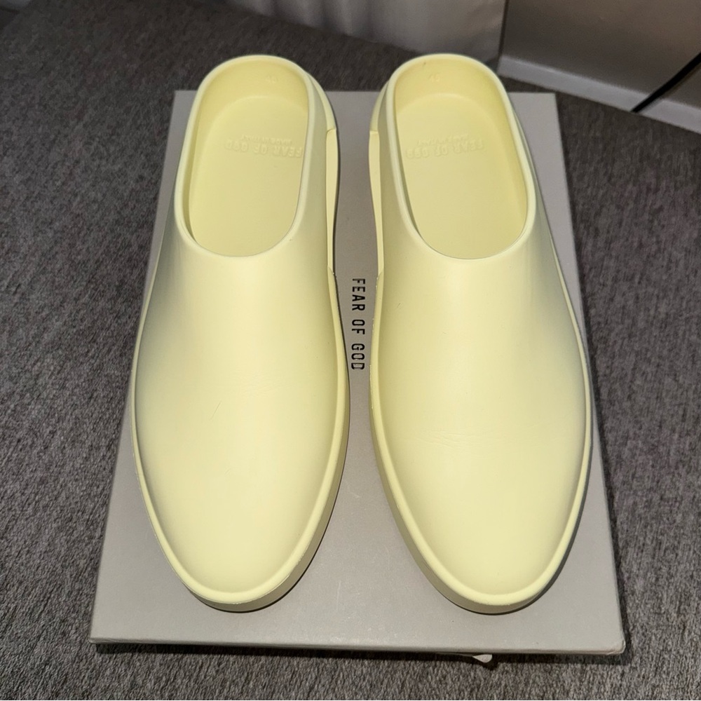 Fear of God Pale Yellow Slip-Ons